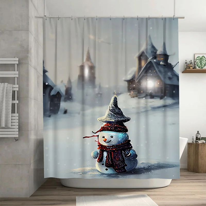 Tuniu очаровательный зимний снеговик в стране чудес, набор занавесок для душа в ванной комнате, праздничный праздничный декор, водонепроницаемый тканевый фон 
Tuniu очаровательный зимний снеговик в стране чудес, набор занавесок для душа в ванной комнате, праздничный праздничный декор, водонепроницаемый тканевый фон