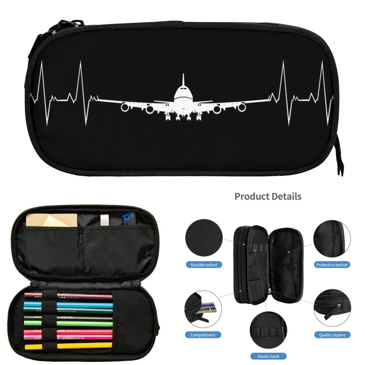 747 Jumbo Jet Top Pencil Cases for Students Gifts Pen Box Pencil Bag Large Capacity Pencil Pouch Pen Holder
747 Jumbo Jet Top Pencil Cases for Students Gifts Pen Box Pencil Bag Large Capacity Pencil Pouch Pen Holder