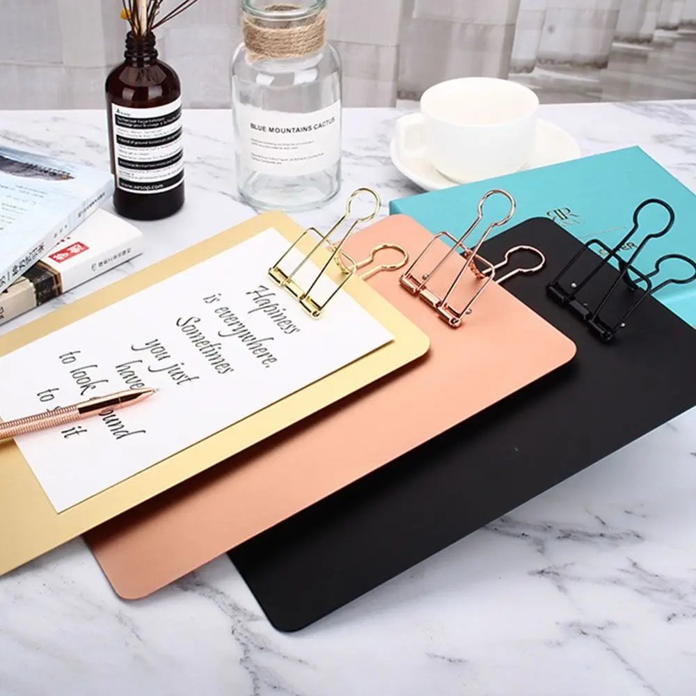 Durable A4/A5 Metal Clipboard Clip Multifunctional Hangable Menu Bill Folder Writing Pad Office Stationary
Durable A4/A5 Metal Clipboard Clip Multifunctional Hangable Menu Bill Folder Writing Pad Office Stationary