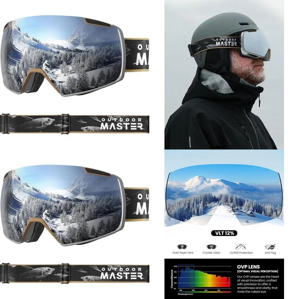 Frameless Ski Goggles with 2 Magnetic HD Toric Lenses, Over-the-Glasses Compatible, Ideal for Snowboarding
Frameless Ski Goggles with 2 Magnetic HD Toric Lenses, Over-the-Glasses Compatible, Ideal for Snowboarding