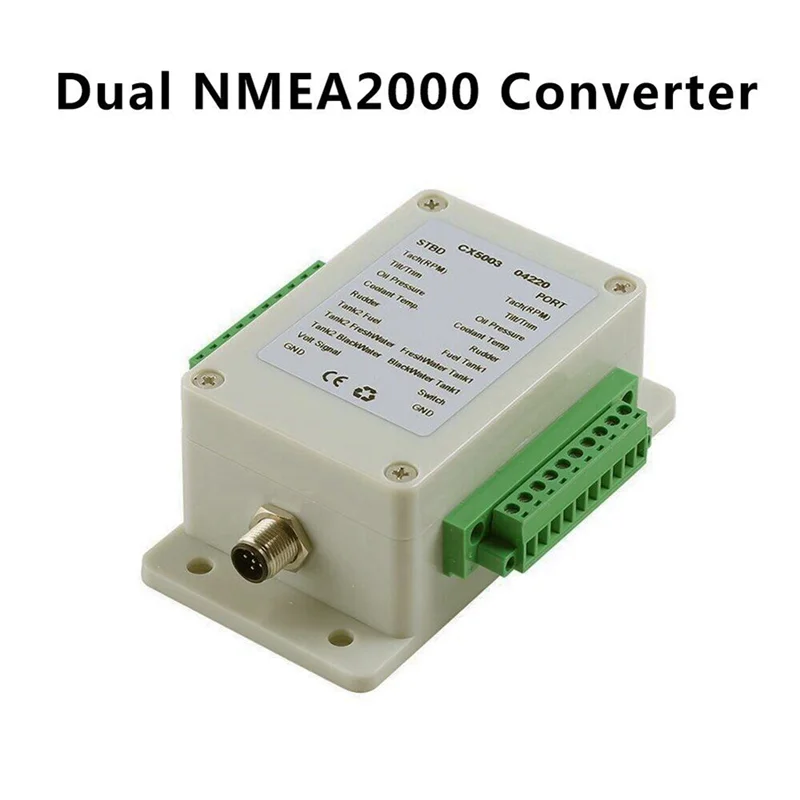 New Arrival 1 PCS Dual Channel NMEA2000 Converter N2K 0-190 Ohm Up To 18 Sensors Marine Boat Yacht CX5003
New Arrival 1 PCS Dual Channel NMEA2000 Converter N2K 0-190 Ohm Up To 18 Sensors Marine Boat Yacht CX5003