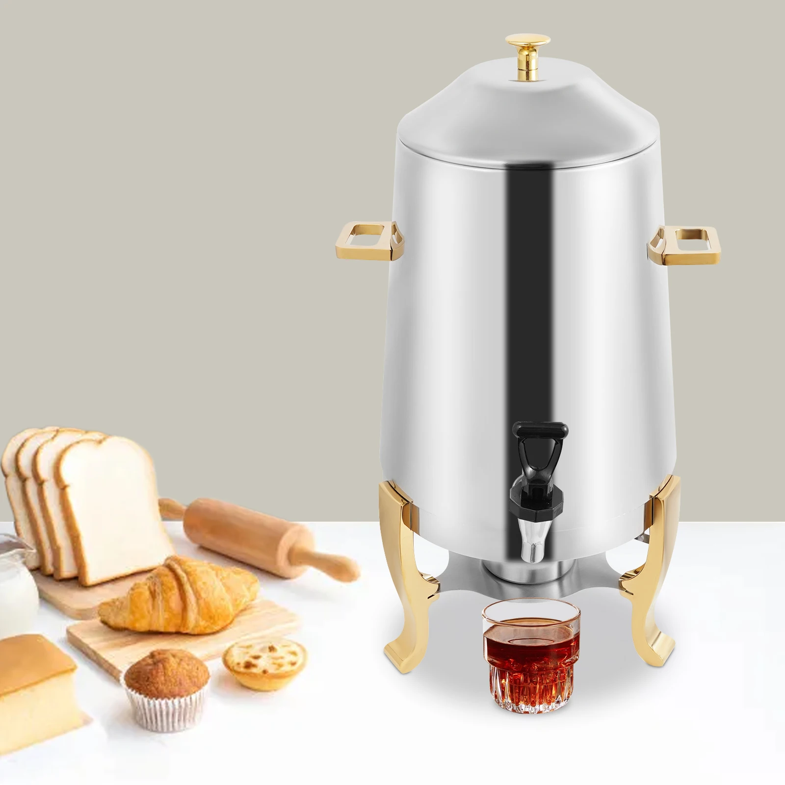 13L Stainless Steel Hotel Beverage Insulation Dispenser High-Capacity Hot Beverage Dispenser Hot Drinks Dispenser Coffee Chafer
13L Stainless Steel Hotel Beverage Insulation Dispenser High-Capacity Hot Beverage Dispenser Hot Drinks Dispenser Coffee Chafer