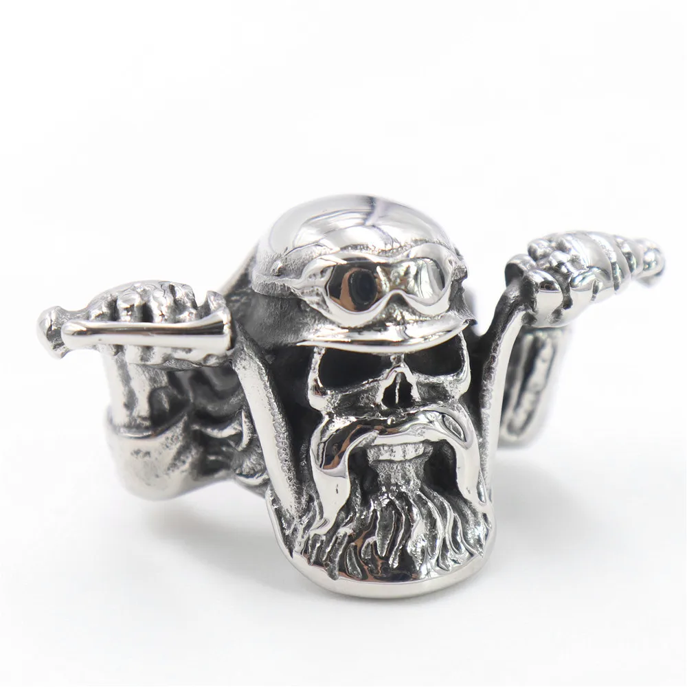Simple, Fashionable and Personalized Stainless Steel Motorcycle Style Skeleton Motorcycle Riding Men's Rings Size 8-14
Simple, Fashionable and Personalized Stainless Steel Motorcycle Style Skeleton Motorcycle Riding Men's Rings Size 8-14