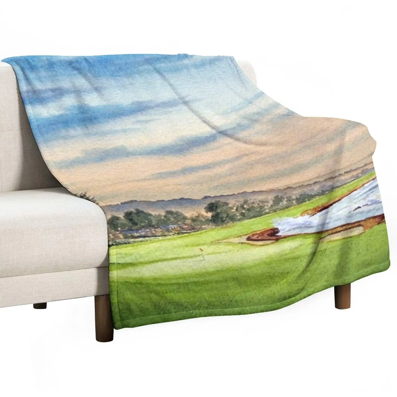 Pebble Beach Golf Course 18Th Hole Throw Blanket blankets and blankets Polar blanket Warm Blanket
Pebble Beach Golf Course 18Th Hole Throw Blanket blankets and blankets Polar blanket Warm Blanket