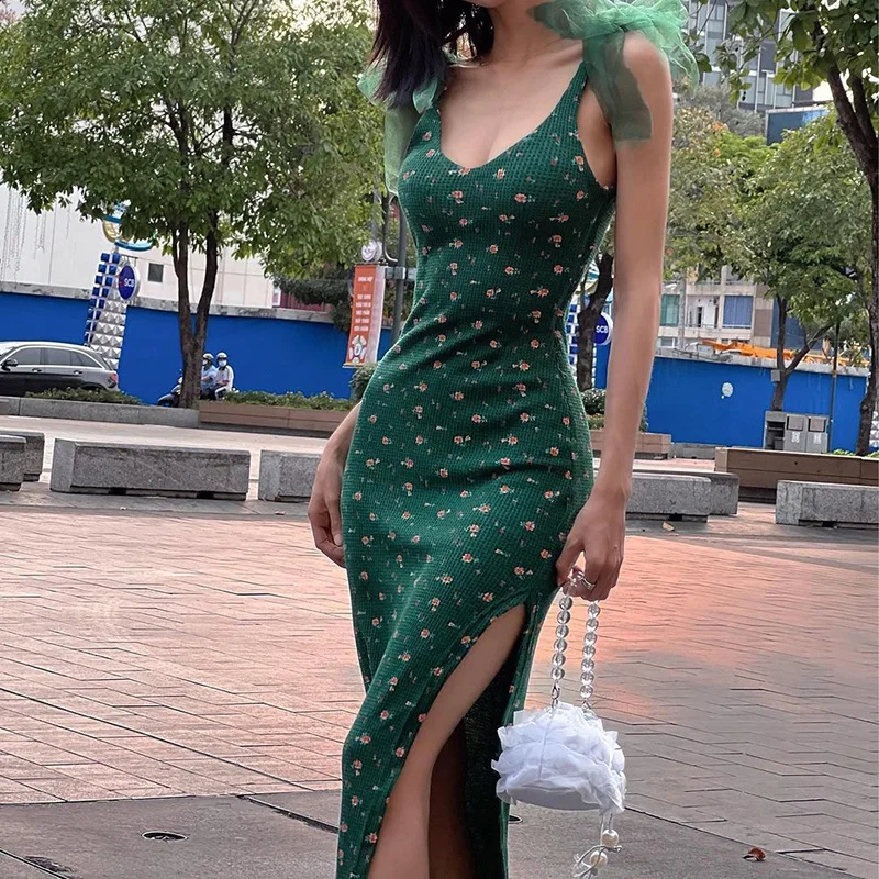 Slim Knit Qipao Vestidos Female Elegant Evening Dress Vintage Print Robe Side Split Dresses Sexy Summer Dress Nightclub Wear
Slim Knit Qipao Vestidos Female Elegant Evening Dress Vintage Print Robe Side Split Dresses Sexy Summer Dress Nightclub Wear