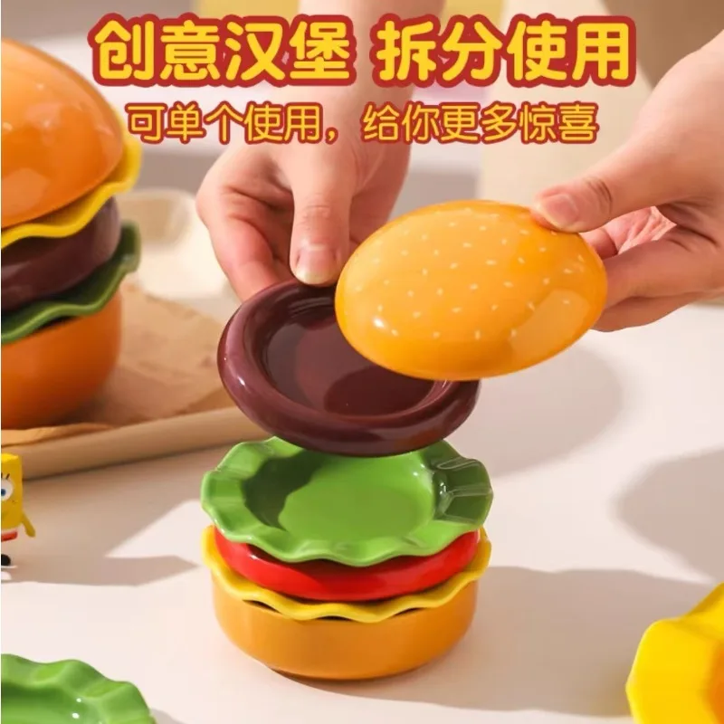 Adorable Hamburger Ceramic Sauce Dishes - Mini Bowls For Dipping Sauces, Snacks & Condiments At Home
Adorable Hamburger Ceramic Sauce Dishes - Mini Bowls For Dipping Sauces, Snacks & Condiments At Home