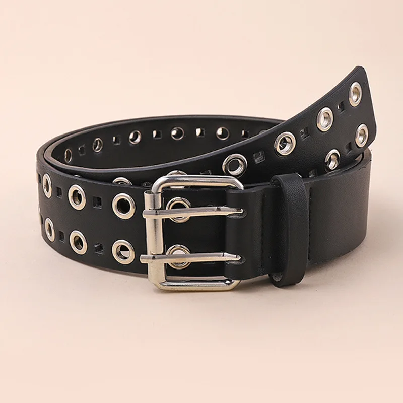Women Belt PU Leather Punk Style Fashion Female Black Hollow Out Waistband Vintage Pin Buckle Genuine Leather Strap Jeans
Women Belt PU Leather Punk Style Fashion Female Black Hollow Out Waistband Vintage Pin Buckle Genuine Leather Strap Jeans
