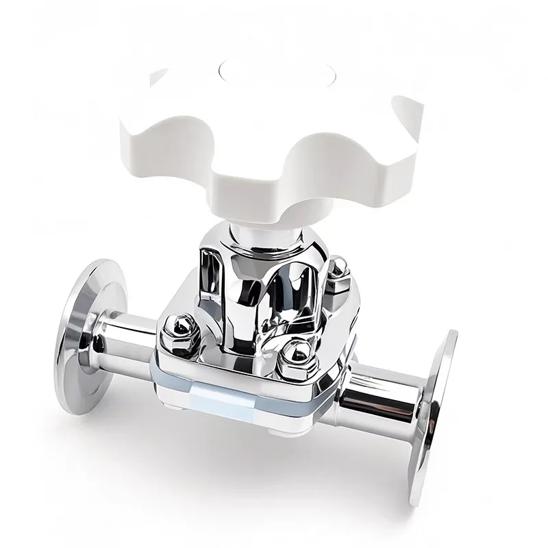 Diaphragm Valve 1.5" DN40 Ferrule 50.5 Sanitary Tri Clamp Diaphragm Valve, SS316L Stainless Steel Diaphragm Valve
Diaphragm Valve 1.5" DN40 Ferrule 50.5 Sanitary Tri Clamp Diaphragm Valve, SS316L Stainless Steel Diaphragm Valve
