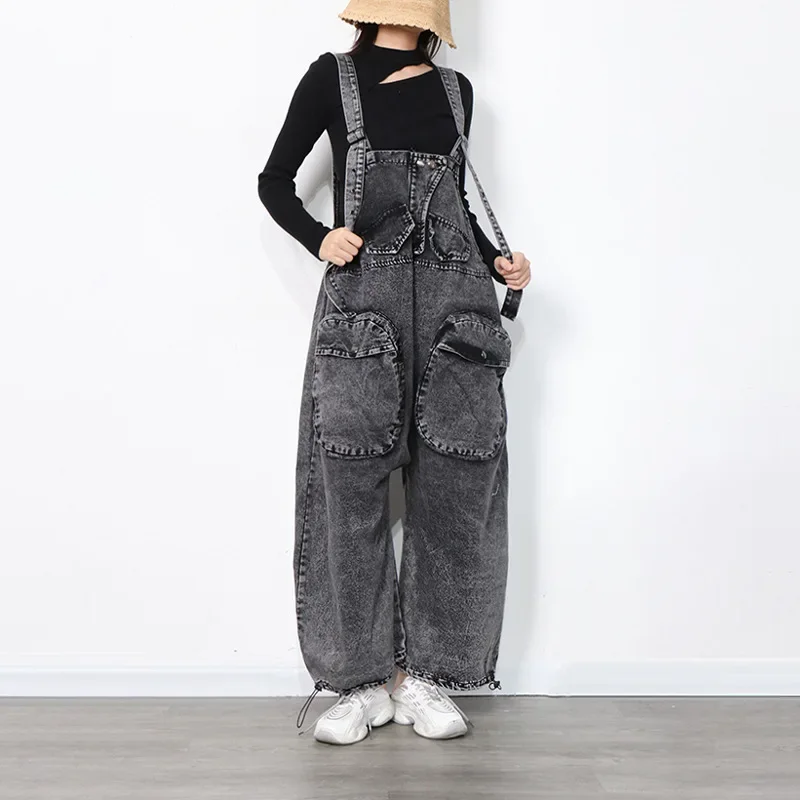 Sleeveless Wide Leg Cargo Pants for Women, Wide Leg Jumpsuits, Regular Elegant Overalls, Solid Jumpsuit, Spring
Sleeveless Wide Leg Cargo Pants for Women, Wide Leg Jumpsuits, Regular Elegant Overalls, Solid Jumpsuit, Spring