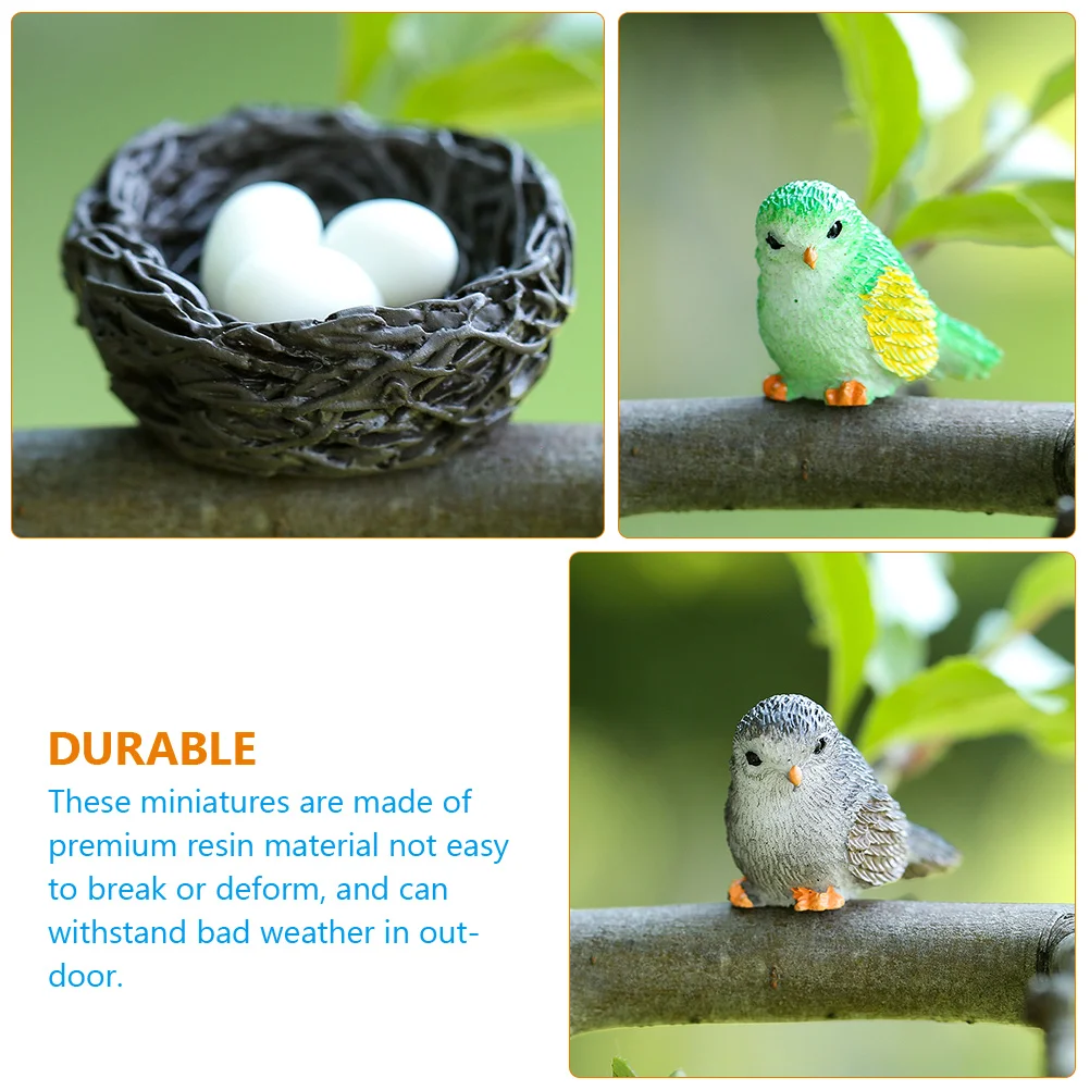 Bird's Nest Egg Decorations Miniature Miniatures Eggs Micro Landscape Model Terrarium Garden Figurines Ornament Decorate Baby
Bird's Nest Egg Decorations Miniature Miniatures Eggs Micro Landscape Model Terrarium Garden Figurines Ornament Decorate Baby