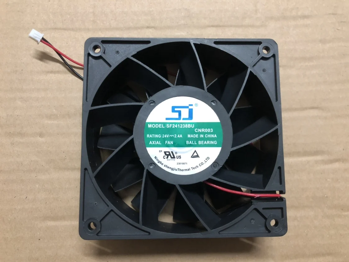 SF241238BU DC 24V 2.4A 120x120x38mm 2-Wire Case Cooling Fan
SF241238BU DC 24V 2.4A 120x120x38mm 2-Wire Case Cooling Fan