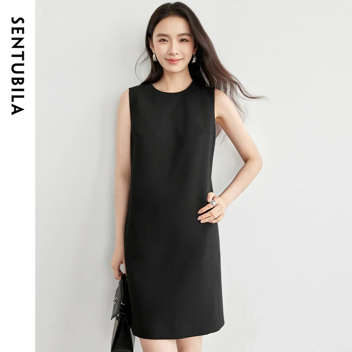 SENTUBILA Women's Black Dresses 2025 Spring French Style Sundress Hollow-out Straight Elegant Evening Mini Dress 151L57830
SENTUBILA Women's Black Dresses 2025 Spring French Style Sundress Hollow-out Straight Elegant Evening Mini Dress 151L57830