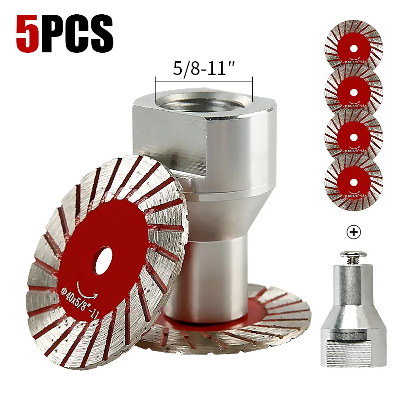 LOZLIN 5-Piece Set of 40mm 1.57" Diamond Saw Blades with 5/8-11 Thread for Angle Grinders—Ideal for Granite, Marble, Sandstone, Tombstone Carving, Lettering, and DIY Masonry Cutting
LOZLIN 5-Piece Set of 40mm 1.57" Diamond Saw Blades with 5/8-11 Thread for Angle Grinders—Ideal for Granite, Marble, Sandstone, Tombstone Carving, Lettering, and DIY Masonry Cutting