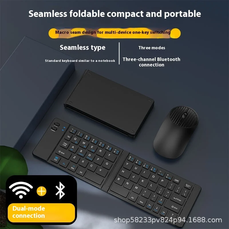 Ultra Thin Folding Keyboard Mouse Combo for Tablet Phone Notebook Mini Mute Charging Set Compatible with Multiple Devices
Ultra Thin Folding Keyboard Mouse Combo for Tablet Phone Notebook Mini Mute Charging Set Compatible with Multiple Devices