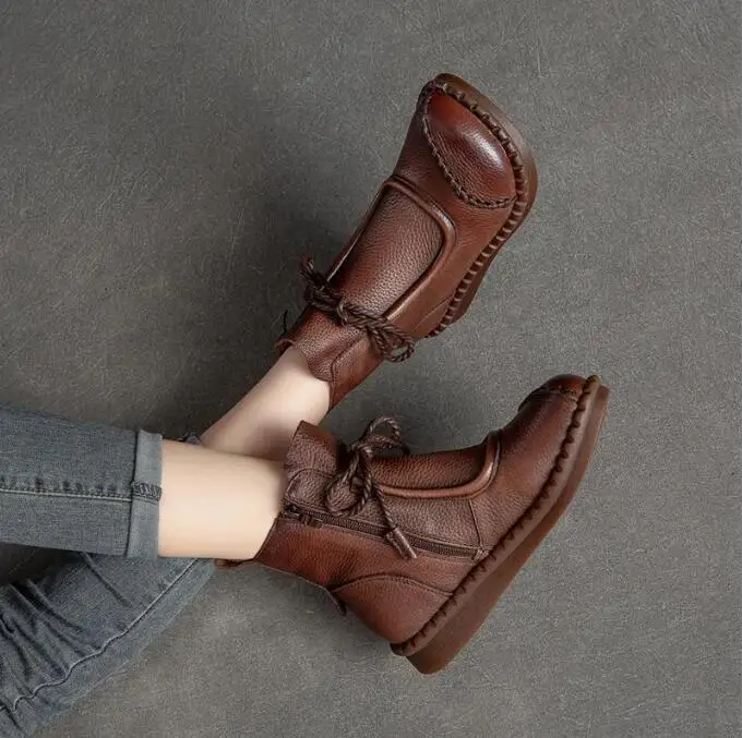 Women's Boots Spring Autumn New Retro Non-Slip Soft Bottom Flat Shoes Comfortable Soft Flat Shoes Women Ankle Boots
Women's Boots Spring Autumn New Retro Non-Slip Soft Bottom Flat Shoes Comfortable Soft Flat Shoes Women Ankle Boots