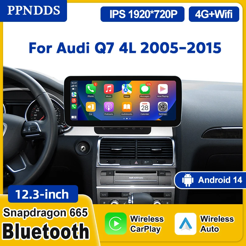 PPNDDS Car Audio Multimedia Player Carplay Android 14 For Audi Q7 4L 2005-2015 WIFI DSP Automotive Screen GPS Navigation
PPNDDS Car Audio Multimedia Player Carplay Android 14 For Audi Q7 4L 2005-2015 WIFI DSP Automotive Screen GPS Navigation
