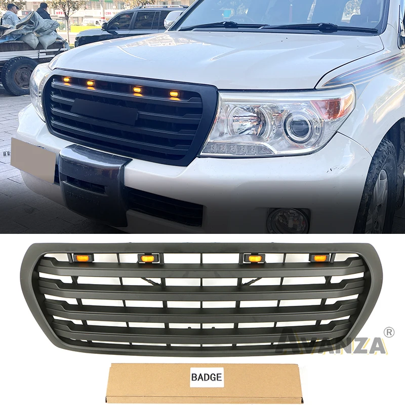 Matte Black Grill W/Lights Fits For 2007-2015 Toyota Land Crusier LC200 Front Radiator Grille
Matte Black Grill W/Lights Fits For 2007-2015 Toyota Land Crusier LC200 Front Radiator Grille