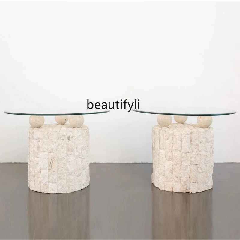 yj15 Wabi-sabi designer, custom creative yellow travertine smashed coffee table, small apartment living room glass coffee table
yj15 Wabi-sabi designer, custom creative yellow travertine smashed coffee table, small apartment living room glass coffee table