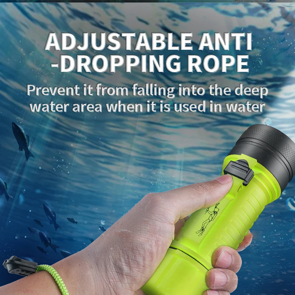 Professional Diving Flashlight IPX8 Waterproof Underwater Lights Bright LED Lamps, Scuba Torch For Under Water Deep Sea Cave
Professional Diving Flashlight IPX8 Waterproof Underwater Lights Bright LED Lamps, Scuba Torch For Under Water Deep Sea Cave