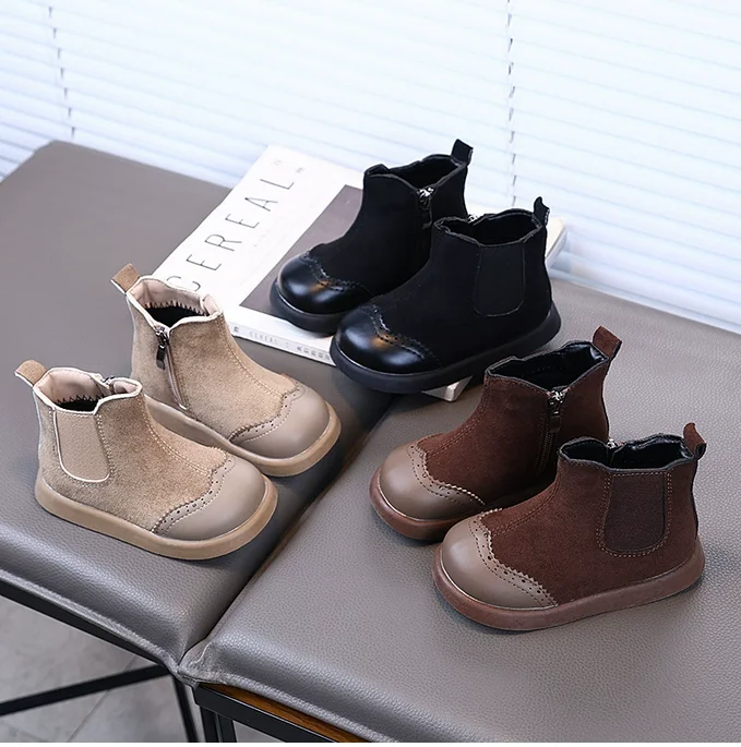 England Style Black Coffe Khaki Kids Shoes for Boys Pretty Baby Girl Chelsea Boots INS Non-slip City-friendly Boots
England Style Black Coffe Khaki Kids Shoes for Boys Pretty Baby Girl Chelsea Boots INS Non-slip City-friendly Boots