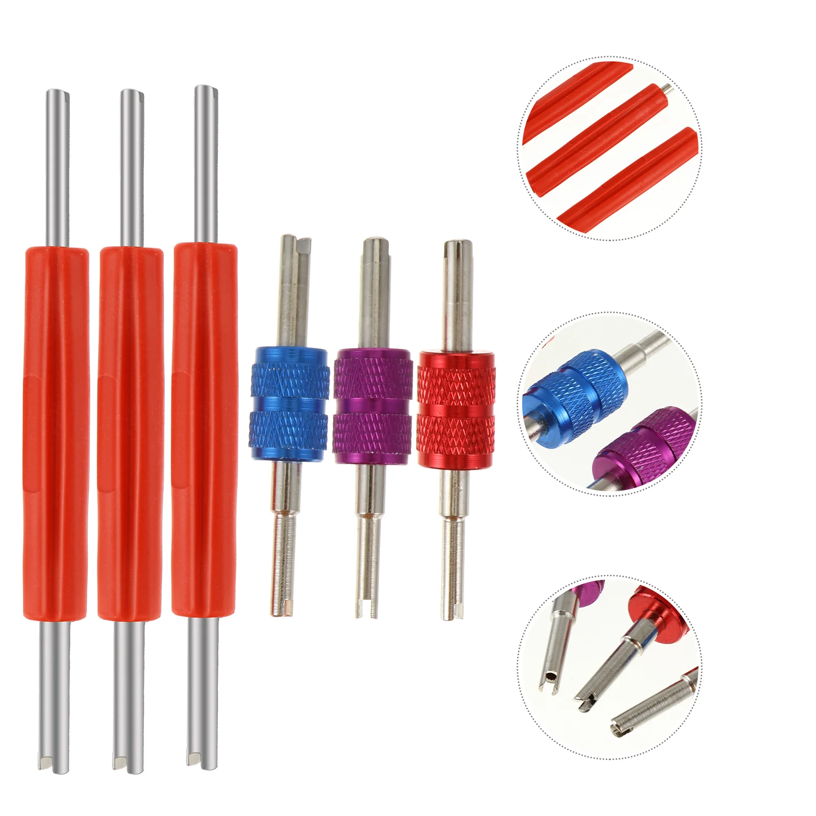6 Pcs Valve Removal Tool Air Conditioning Spool Remover Core Double Head Removing
6 Pcs Valve Removal Tool Air Conditioning Spool Remover Core Double Head Removing