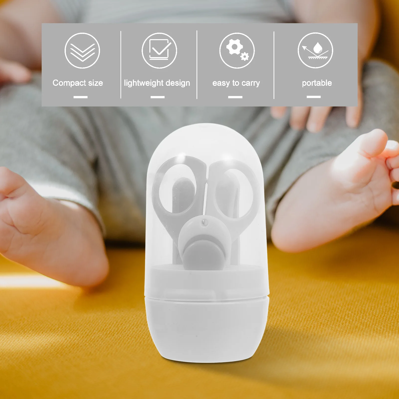 Baby Nail Kit Infant Manicure Tools 1 Storage Case Clipper Scissor Tweezer File PP ABS Steel Durable Practical Safe Clean Deer
Baby Nail Kit Infant Manicure Tools 1 Storage Case Clipper Scissor Tweezer File PP ABS Steel Durable Practical Safe Clean Deer
