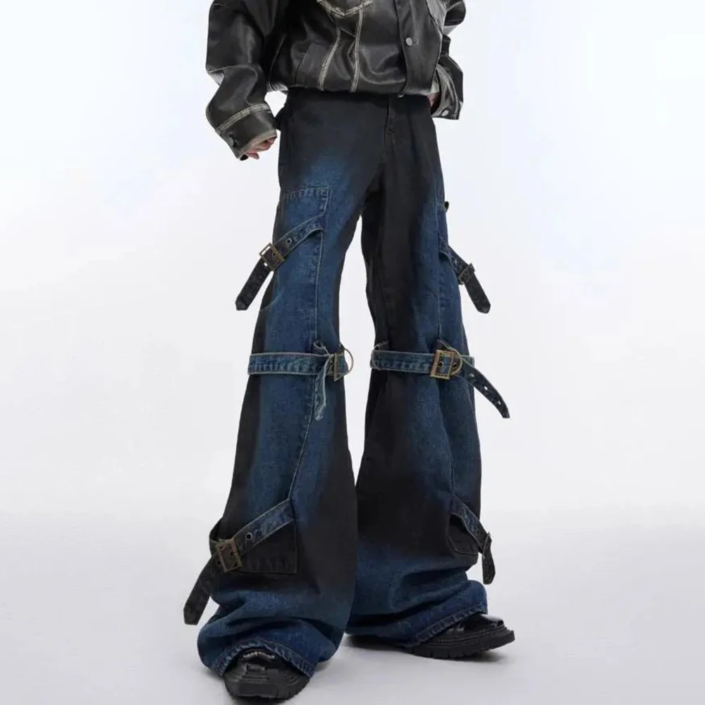 Men's Flared Deconstructed Lace-Up Jeans American Retro Fashion Trend Street Hip-Hop Casual Loose Niche Men's New Summer Pants
Men's Flared Deconstructed Lace-Up Jeans American Retro Fashion Trend Street Hip-Hop Casual Loose Niche Men's New Summer Pants