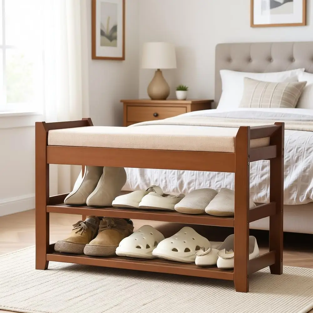 Мягкая скамья-обувница для прихожей, коридора, спальни и гостиной
Мягкая скамья-обувница для прихожей, коридора, спальни и гостиной