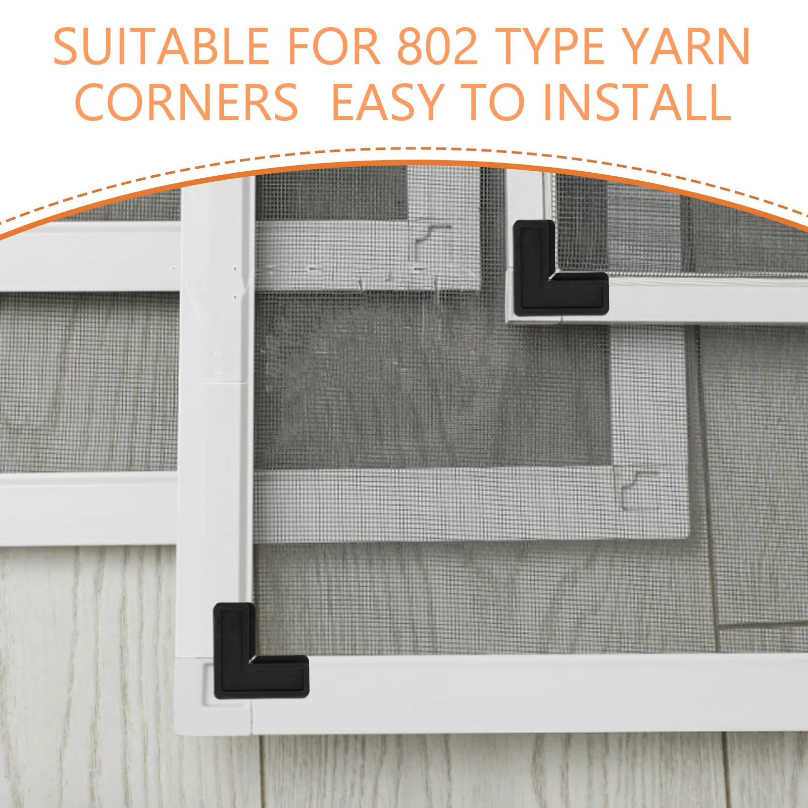 10pcs Screen Frame Corner Brackets Plastic Window Repair Kit Corners Replacement 90 Degree Fixed Angle Strong
10pcs Screen Frame Corner Brackets Plastic Window Repair Kit Corners Replacement 90 Degree Fixed Angle Strong