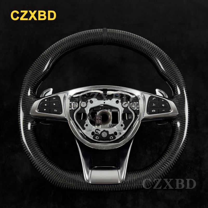 Black Marker Fit For Mercedes-Benz W205 AMG Glossy Real Carbon Fiber Steering Wheel High Quality Sport Wheel Customized
Black Marker Fit For Mercedes-Benz W205 AMG Glossy Real Carbon Fiber Steering Wheel High Quality Sport Wheel Customized