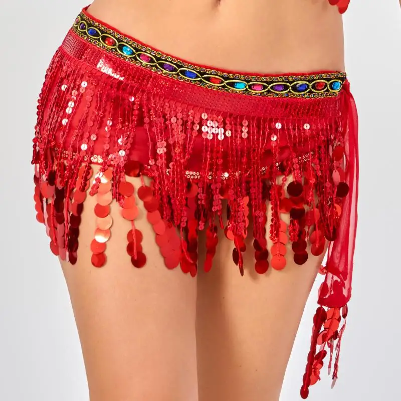 New Belly Dance Sequins Tassel Waist Chain Square Dance Hip Towel Indian Dance Gong Practice Belt Performance Skirt
New Belly Dance Sequins Tassel Waist Chain Square Dance Hip Towel Indian Dance Gong Practice Belt Performance Skirt