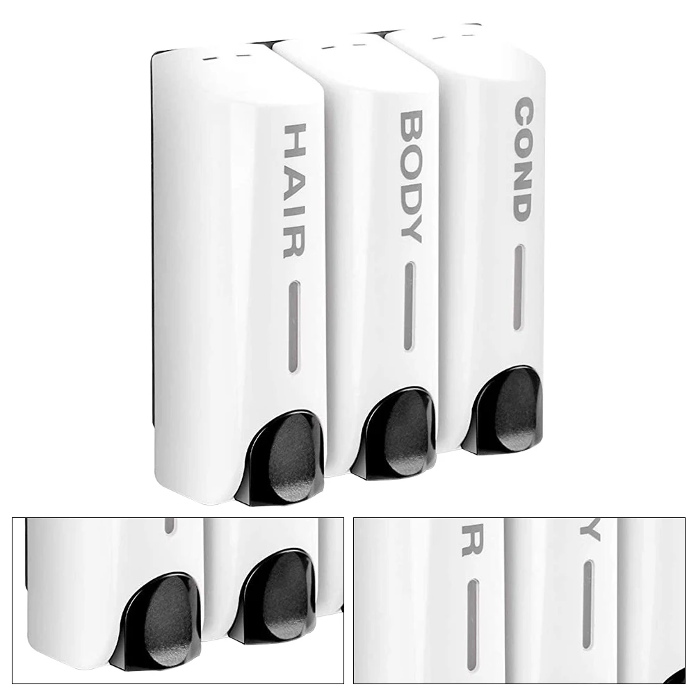 Triple 350ml Shower Bath Shampoo Dispenser Multi-Purpose Wall-Mount Body Wash Dispenser Heat-Resistant for Bathroom Accessories
Triple 350ml Shower Bath Shampoo Dispenser Multi-Purpose Wall-Mount Body Wash Dispenser Heat-Resistant for Bathroom Accessories