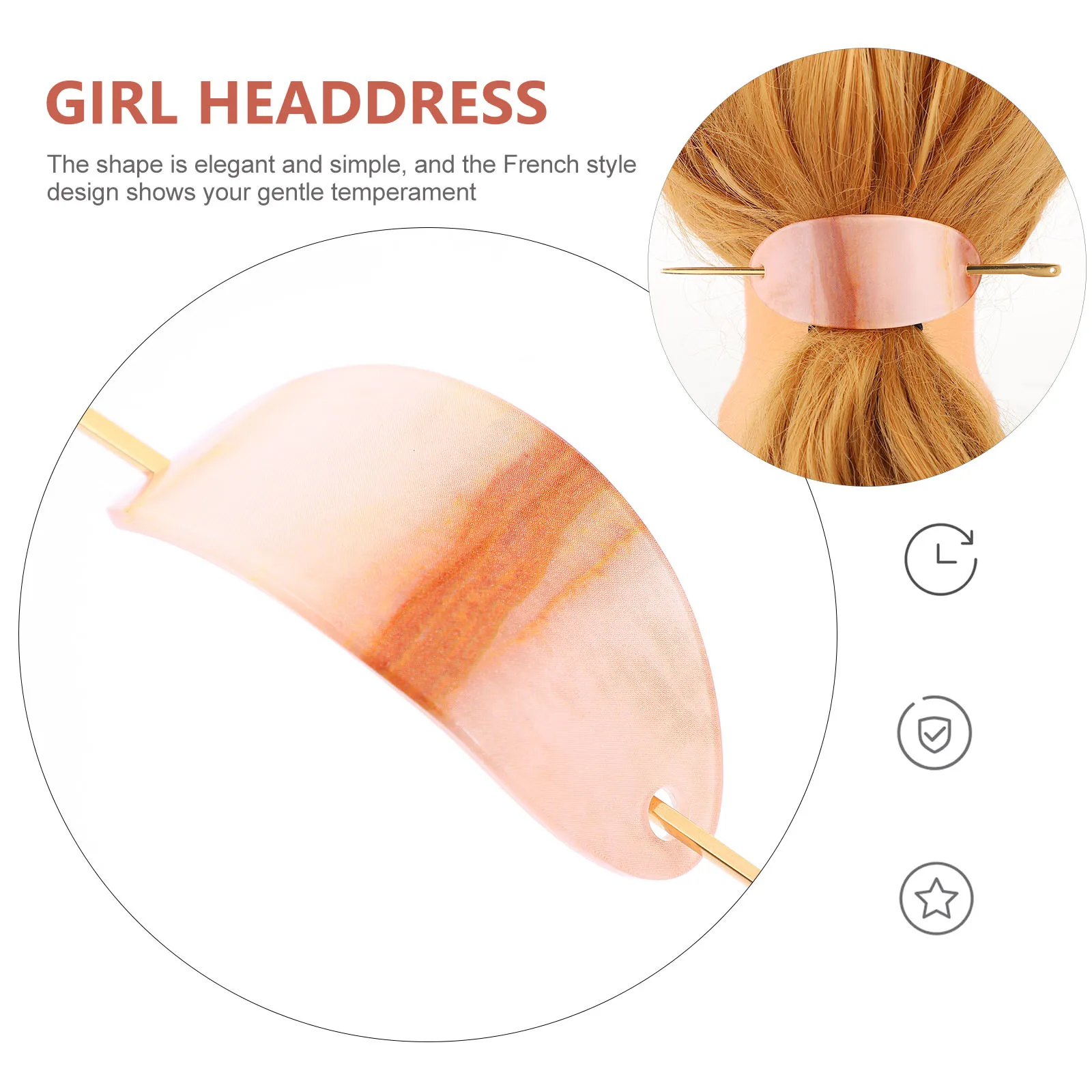 Zinc Alloy Oval Hairpin Elegant Simple Durable French Style Women Accessories White Wedding Banquet nament Hair Clip Headdress
Zinc Alloy Oval Hairpin Elegant Simple Durable French Style Women Accessories White Wedding Banquet nament Hair Clip Headdress