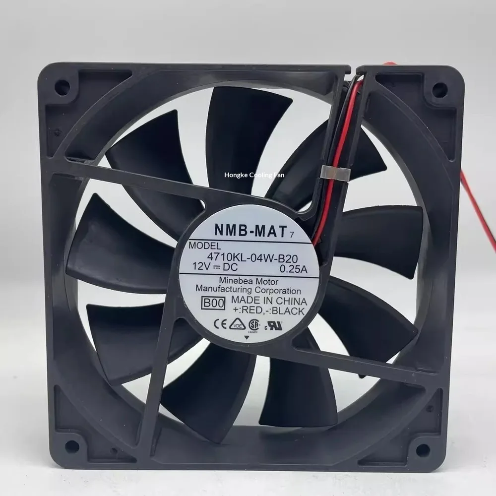 For NMB 4710KL-04W-B20 12025 DC12V 0.25A 2-Wire Silent Cooling Fan
For NMB 4710KL-04W-B20 12025 DC12V 0.25A 2-Wire Silent Cooling Fan