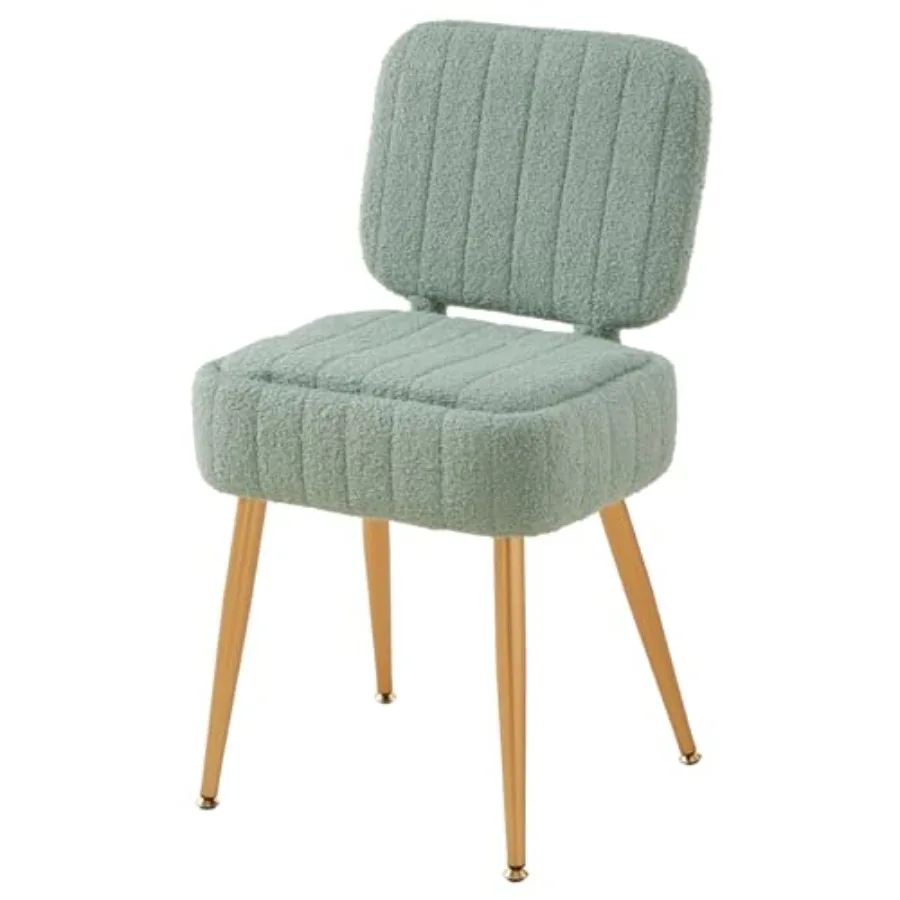 Updated Vanity Chair Storage Ottoman with Folding Back and Gold-Toned Metal Legs Ottoman Seat with Teddy Velvet for Dressing Ro
Updated Vanity Chair Storage Ottoman with Folding Back and Gold-Toned Metal Legs Ottoman Seat with Teddy Velvet for Dressing Ro