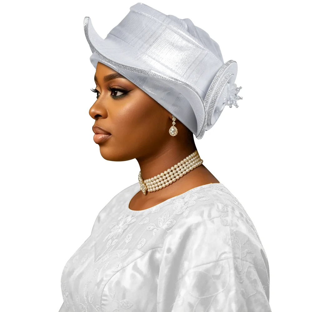 Rhinestone Decor Ruffle African Headtie Cap Lady Head Wraps Nigerian Wedding Auto Gele Party Headgear Headpiece Headwear Hat New
Rhinestone Decor Ruffle African Headtie Cap Lady Head Wraps Nigerian Wedding Auto Gele Party Headgear Headpiece Headwear Hat New