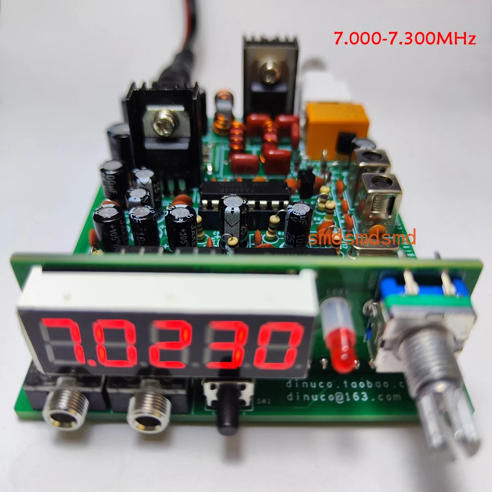 7.000-7.300MHz POPLAR Short-wave PLL Transceiver DIY Kit CW Transceiver Short-wave Radio Operating frequency coverage