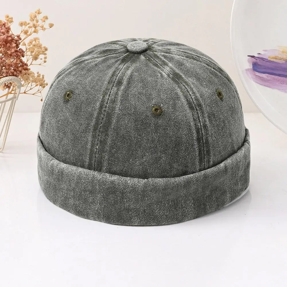 Four Seasons denim Chinese Skullcap Personality Fashion Retro Outdoor Trend Vintage Sailor Biker Hat Men Streetwear Casquette  
Four Seasons denim Chinese Skullcap Personality Fashion Retro Outdoor Trend Vintage Sailor Biker Hat Men Streetwear Casquette 