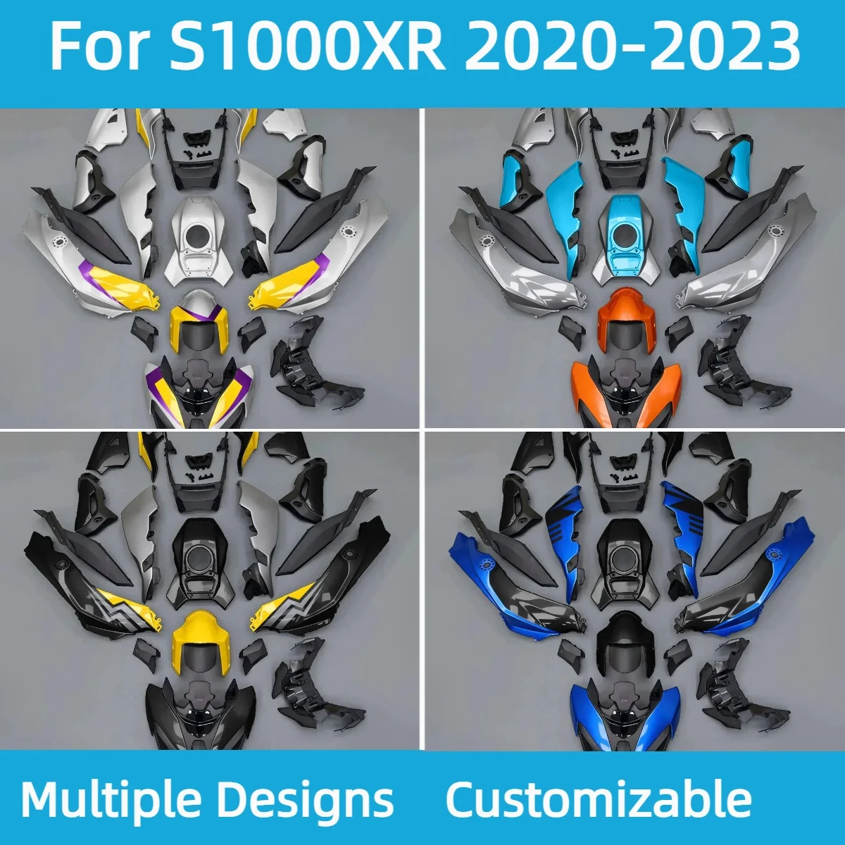 Новый комплект обтекателей для мотоцикла BMW S 1000XR 2020-2023, пластиковые накладки на кузов S1000XR 20-23
Новый комплект обтекателей для мотоцикла BMW S 1000XR 2020-2023, пластиковые накладки на кузов S1000XR 20-23