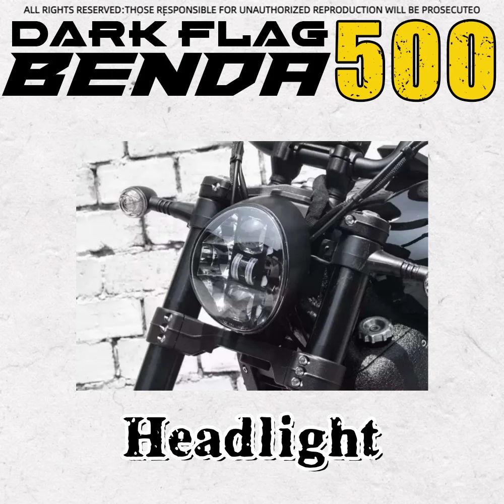 For Benda Dark Flag 500 Darkflag 500 V4 Black Flag 500 modified headlight LED headlight assembly super bright accessories
For Benda Dark Flag 500 Darkflag 500 V4 Black Flag 500 modified headlight LED headlight assembly super bright accessories