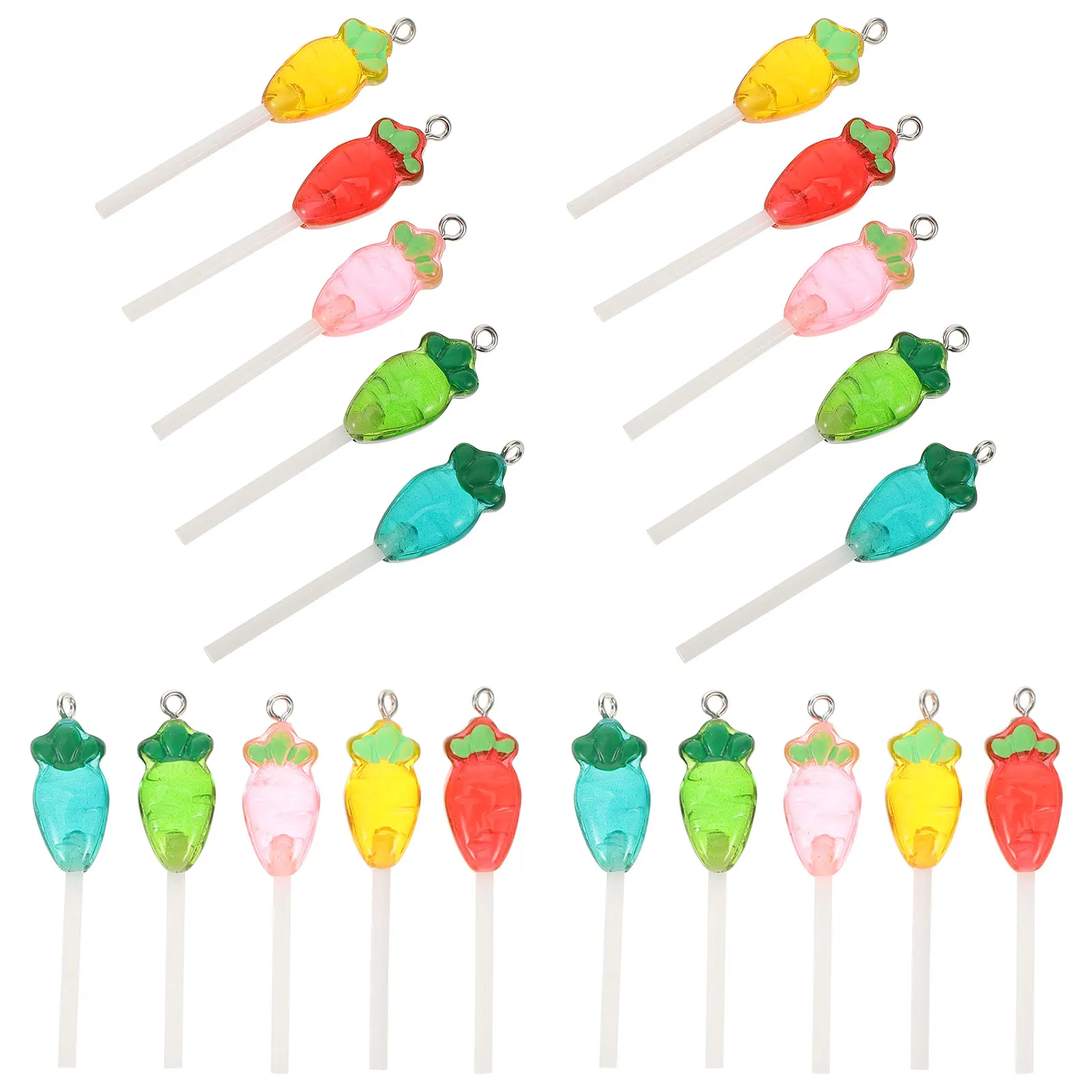 20Pcs Carrot Shaped Lollipop Charms Resin Plastic Diy Bracelet Making Supplies Pendant For Mothers Day Valentines Day Jewelry
20Pcs Carrot Shaped Lollipop Charms Resin Plastic Diy Bracelet Making Supplies Pendant For Mothers Day Valentines Day Jewelry
