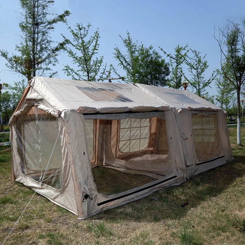 Tent Waterproof Cotton Inflatable Glamping Tent for Outdoor Camping
Tent Waterproof Cotton Inflatable Glamping Tent for Outdoor Camping
