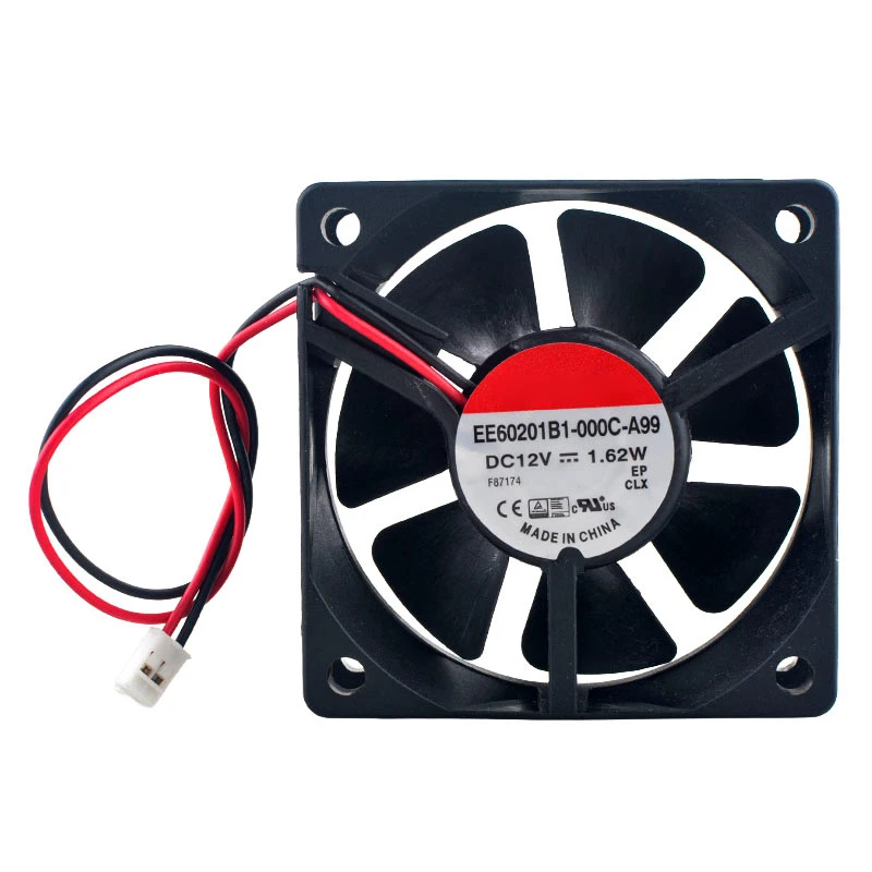 (2pcs) EE60201B1-000C-A99 6cm 60mm Dual Ball Bearing Cooling Fan DC12V 1.62W 2-Pin 4500rpm for Power Supply 60x60x20mm 6cm
(2pcs) EE60201B1-000C-A99 6cm 60mm Dual Ball Bearing Cooling Fan DC12V 1.62W 2-Pin 4500rpm for Power Supply 60x60x20mm 6cm