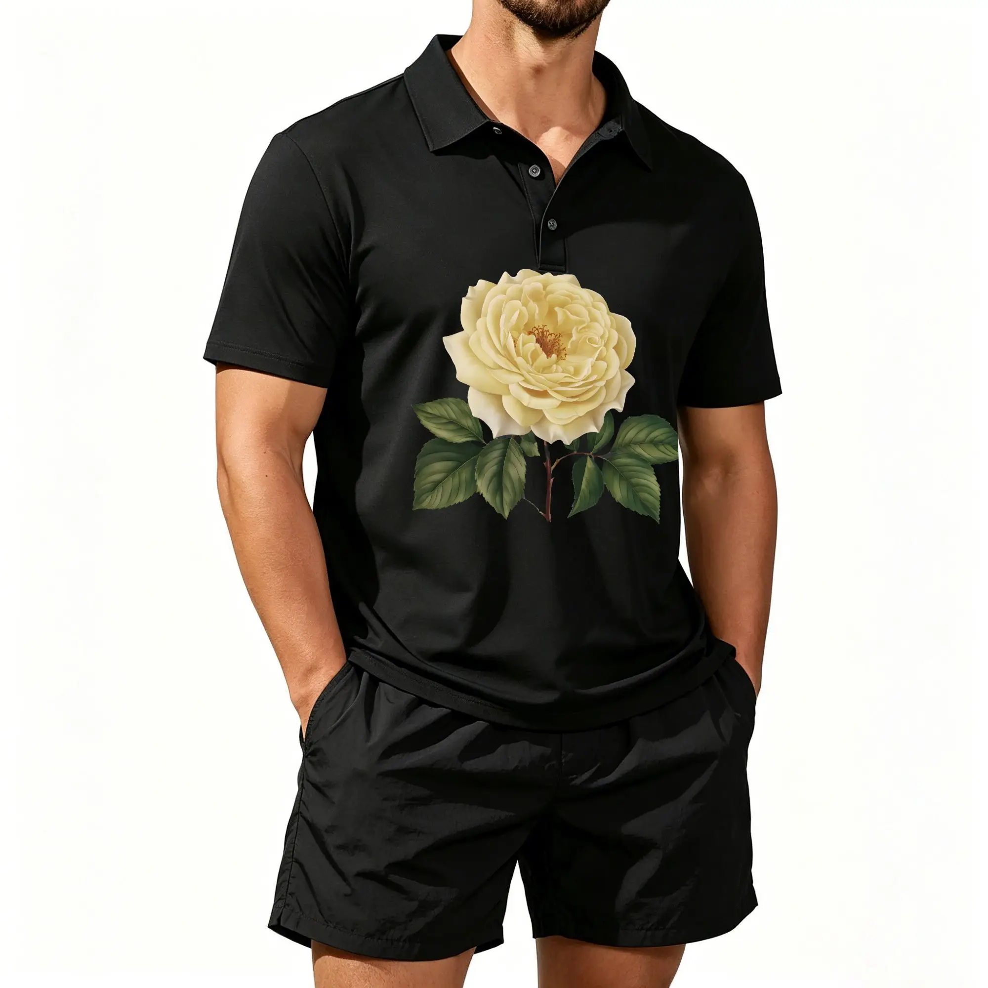 Men's Short-Sleeved Polo Set, Print: Colorful Puzzle Logo for Autism Moms, Suitable for Everyday Wear and Outdoor Activities, Soft and Breathable Fabric, Machine Washable
Men's Short-Sleeved Polo Set, Print: Colorful Puzzle Logo for Autism Moms, Suitable for Everyday Wear and Outdoor Activities, Soft and Breathable Fabric, Machine Washable