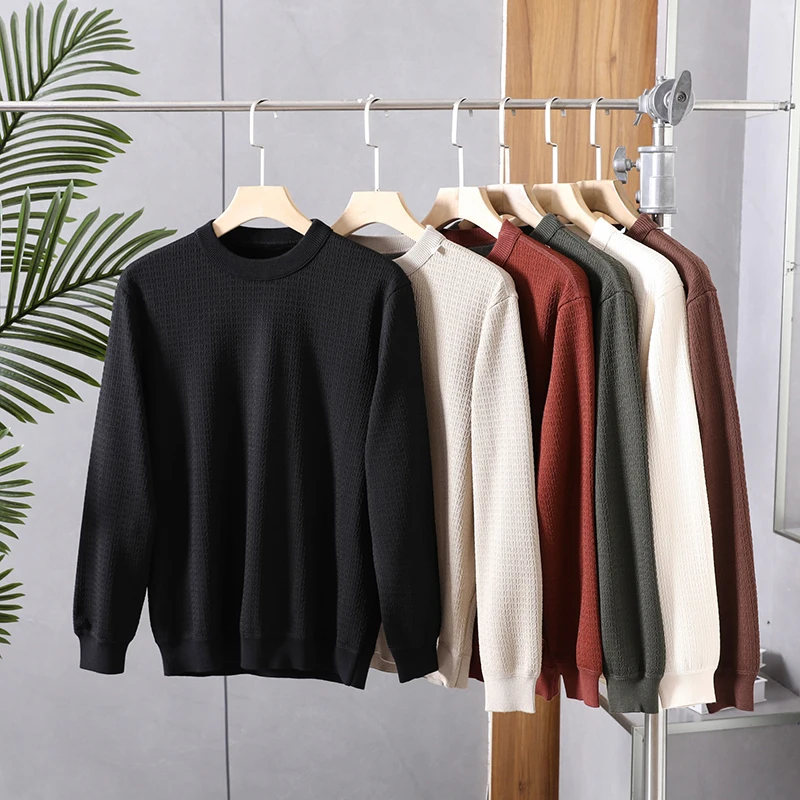 Men's Thiened Fce Lined Knitted Sweater Faionable Urban round Ne Long Sve Autumn Winter Knitwear Comfortable Texture
Men's Thiened Fce Lined Knitted Sweater Faionable Urban round Ne Long Sve Autumn Winter Knitwear Comfortable Texture