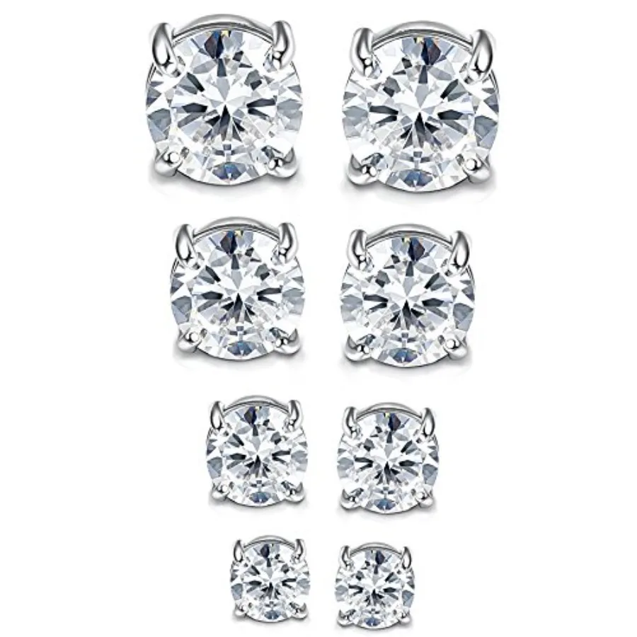 4-7MM Magnetic Earrings for Men Women Shiny Round Cubic Zirconia Stud Earrings for Non-Pierced Ears Hypoallergenic Stainless St
4-7MM Magnetic Earrings for Men Women Shiny Round Cubic Zirconia Stud Earrings for Non-Pierced Ears Hypoallergenic Stainless St