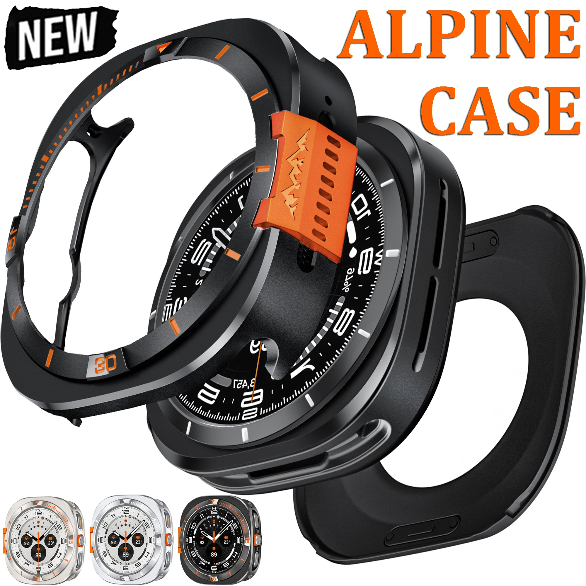 Alpine Metal Case for Samsung Galaxy Watch Ultra 2025 Luxury Bumper Protector Frame for Galaxy Watch Ultra 47mm Protective Cover
Alpine Metal Case for Samsung Galaxy Watch Ultra 2025 Luxury Bumper Protector Frame for Galaxy Watch Ultra 47mm Protective Cover