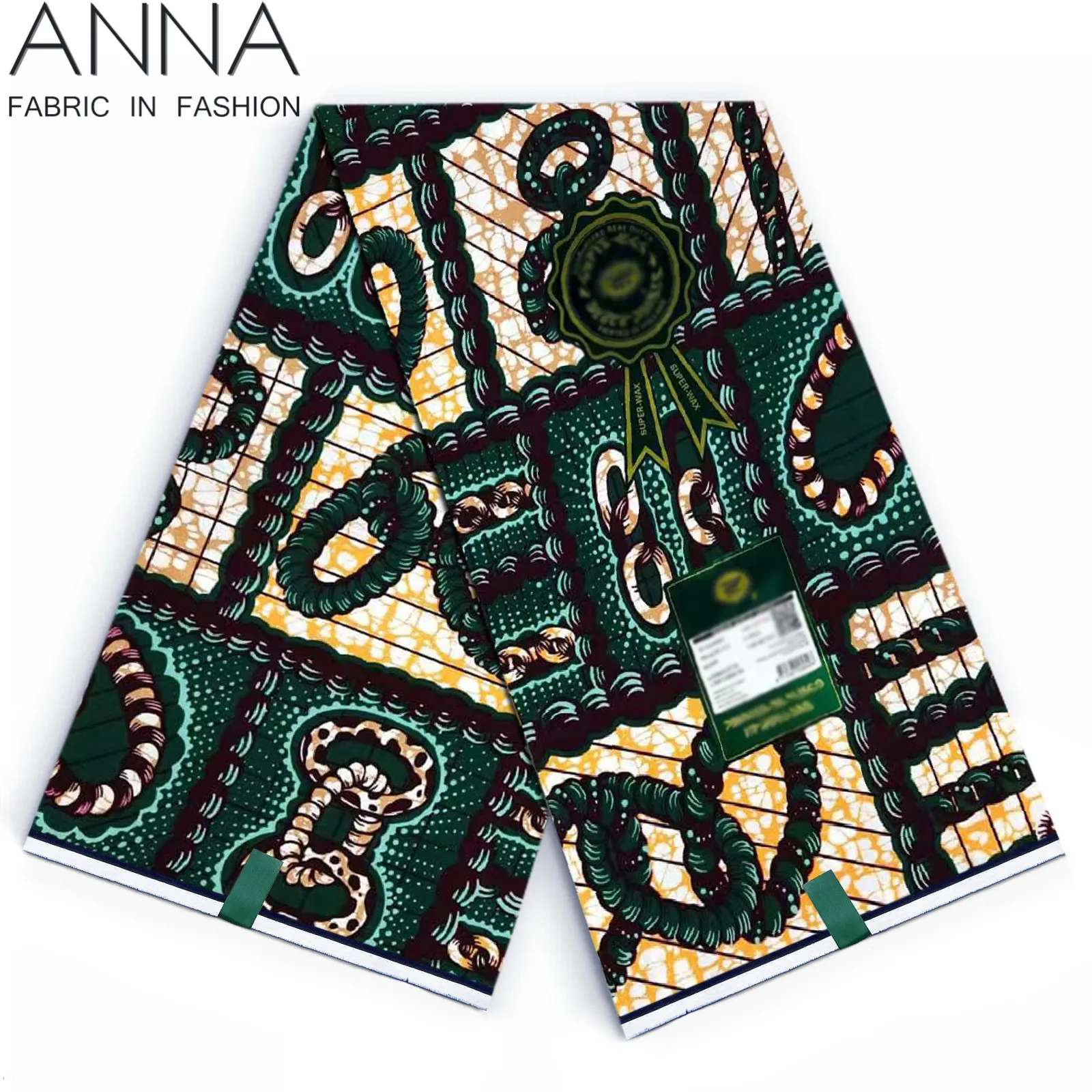 African Wax Fabric Super Fabric 100% Original Ankara Wax Fabric Block Print Batik Dutch Fabric 6yards For Wedding Party VL984
African Wax Fabric Super Fabric 100% Original Ankara Wax Fabric Block Print Batik Dutch Fabric 6yards For Wedding Party VL984