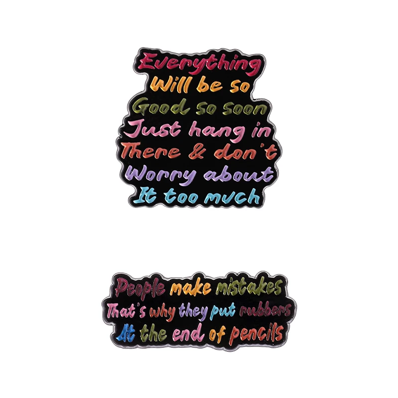 People Make Mistakes That's Why Put Rubber At The End Of Penclis Enamel Pins Positive Quotes Brooch Lapel Badge Gift for Friends
People Make Mistakes That's Why Put Rubber At The End Of Penclis Enamel Pins Positive Quotes Brooch Lapel Badge Gift for Friends