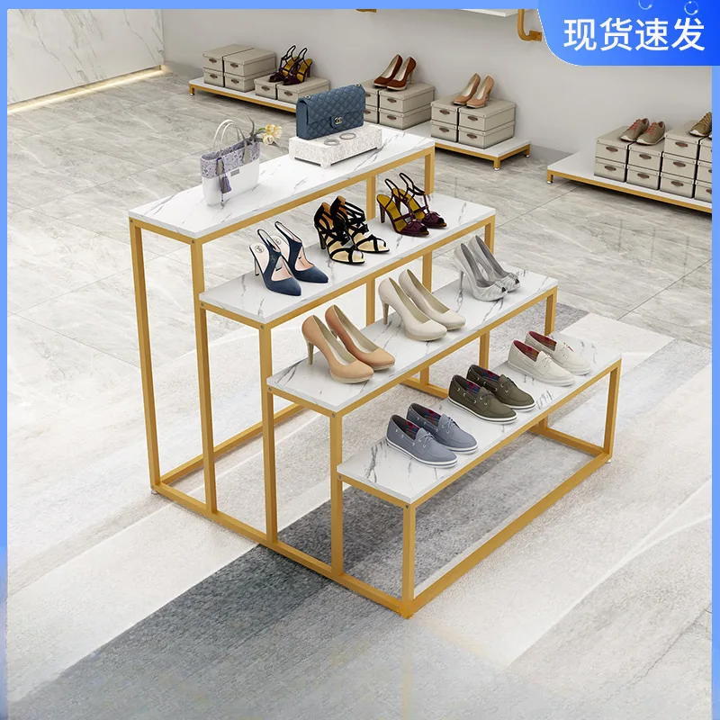 Clothing store island display rack shoe store shoe rack children's shoe women's clothing store staircase
Clothing store island display rack shoe store shoe rack children's shoe women's clothing store staircase